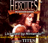 Hercules - The Legendary Journeys Title Screen